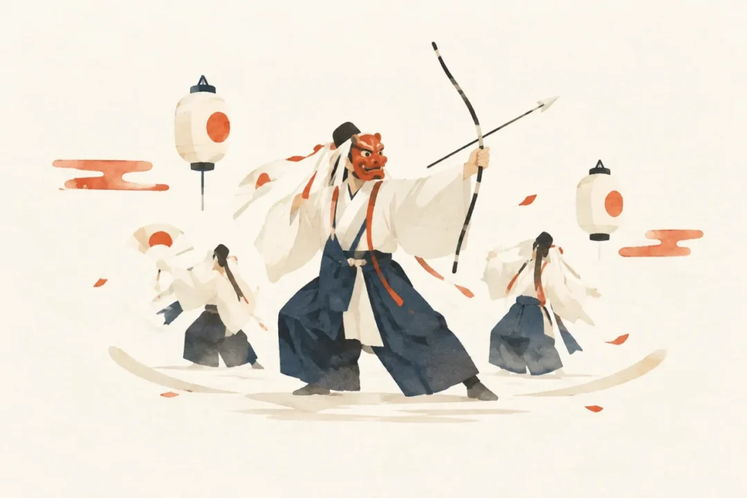 悪魔祓いをテーマにした祭りのイメージ