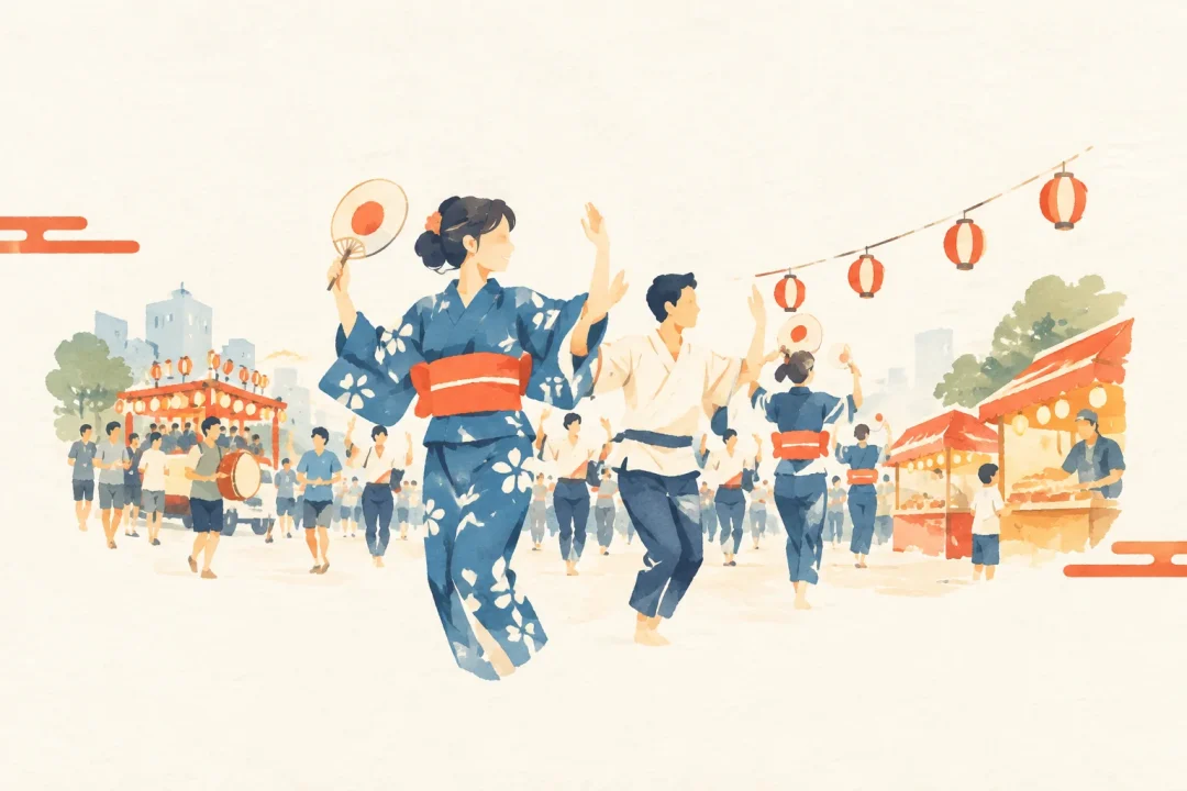 高槻まつりをテーマにした祭りのイメージ