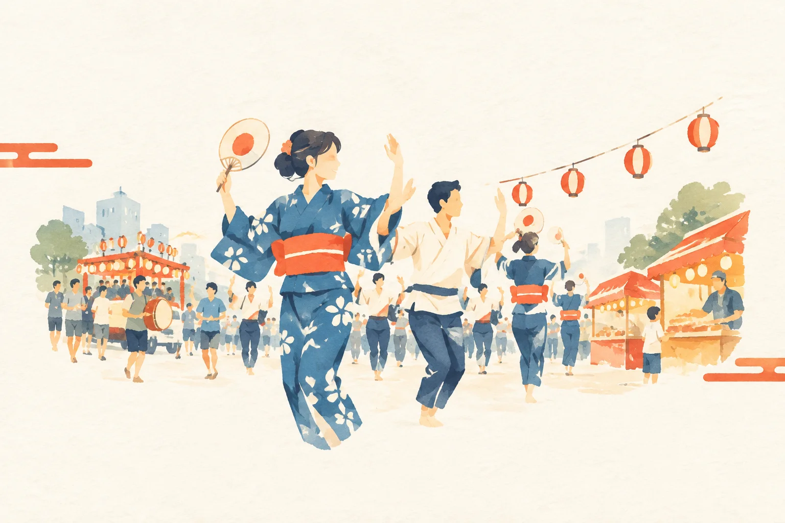 高槻まつりをテーマにした祭りのイメージ