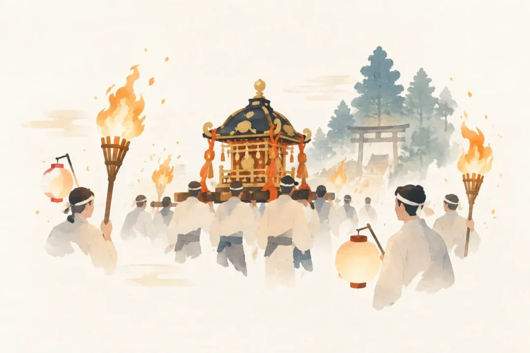 神戸山王まつりをテーマにした祭りのイメージ