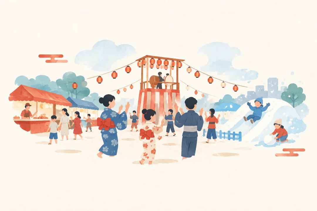 寝屋川まつりをテーマにした祭りのイメージ