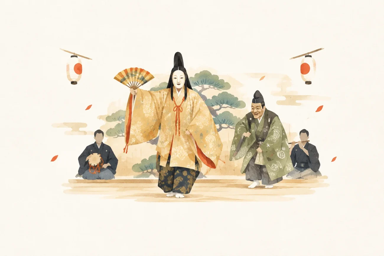 祭礼能をテーマにした祭りのイメージ