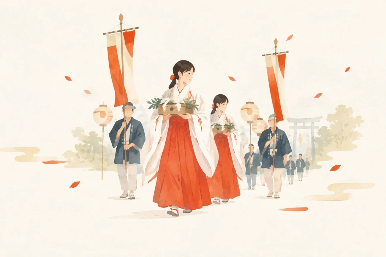Illustration of a festival themed around Ichiji Jōrō