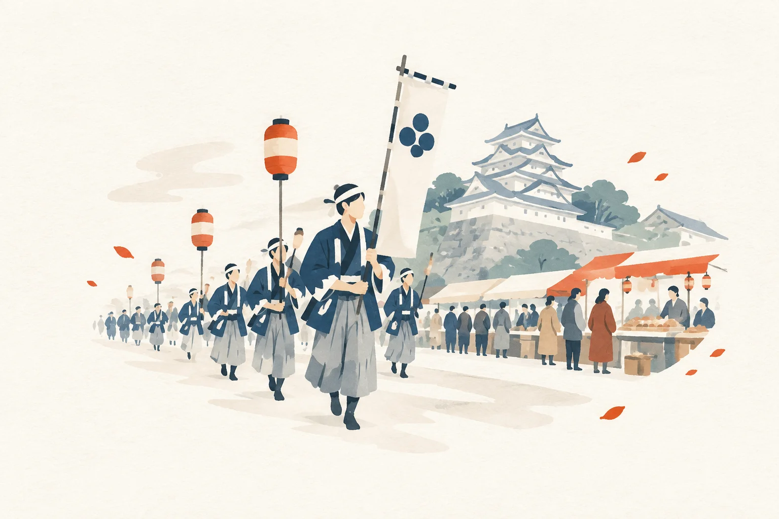 赤穂義士祭をテーマにした祭りのイメージ