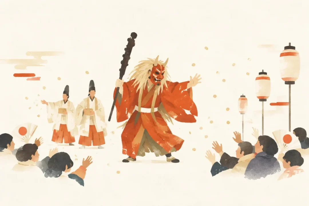平安神宮節分祭をテーマにした祭りのイメージ