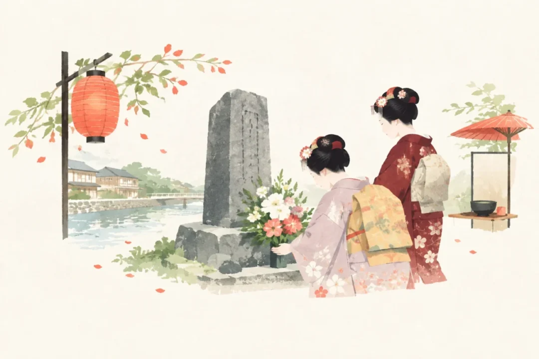 かにかくに祭をテーマにした祭りのイメージ
