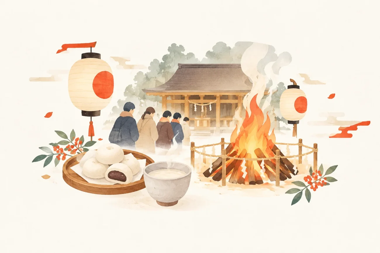 厄神祭をテーマにした祭りのイメージ