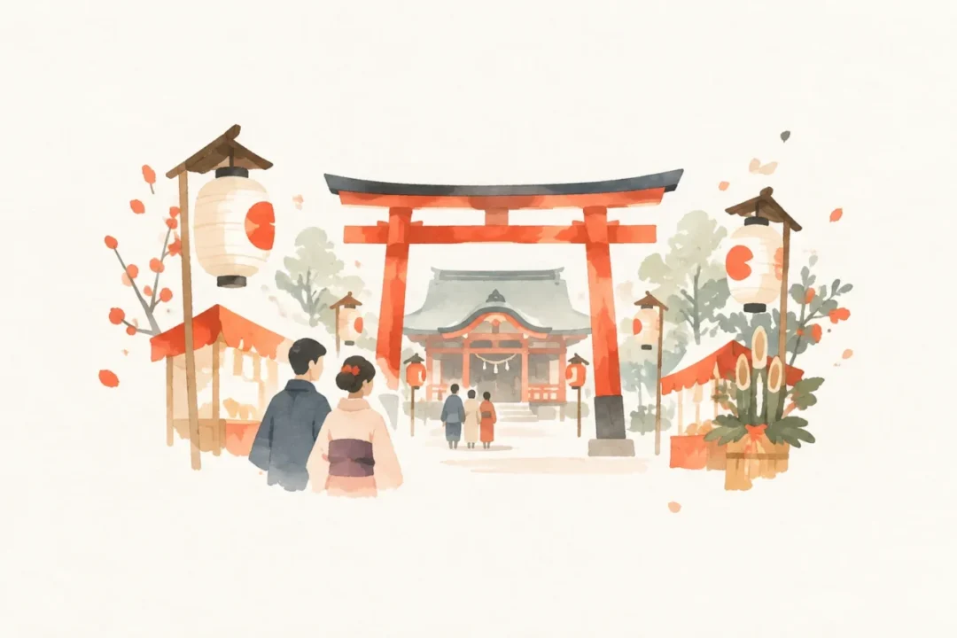 初午祭(向日市)をテーマにした祭りのイメージ