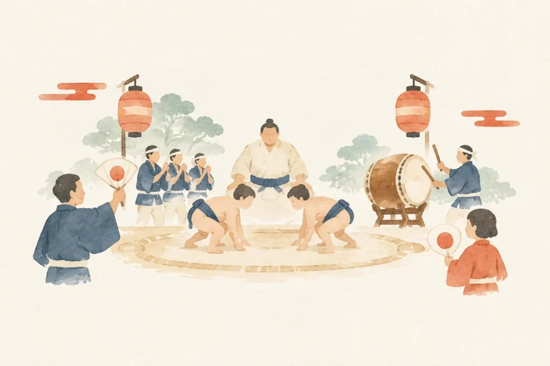 天満神社祭礼をテーマにした祭りのイメージ