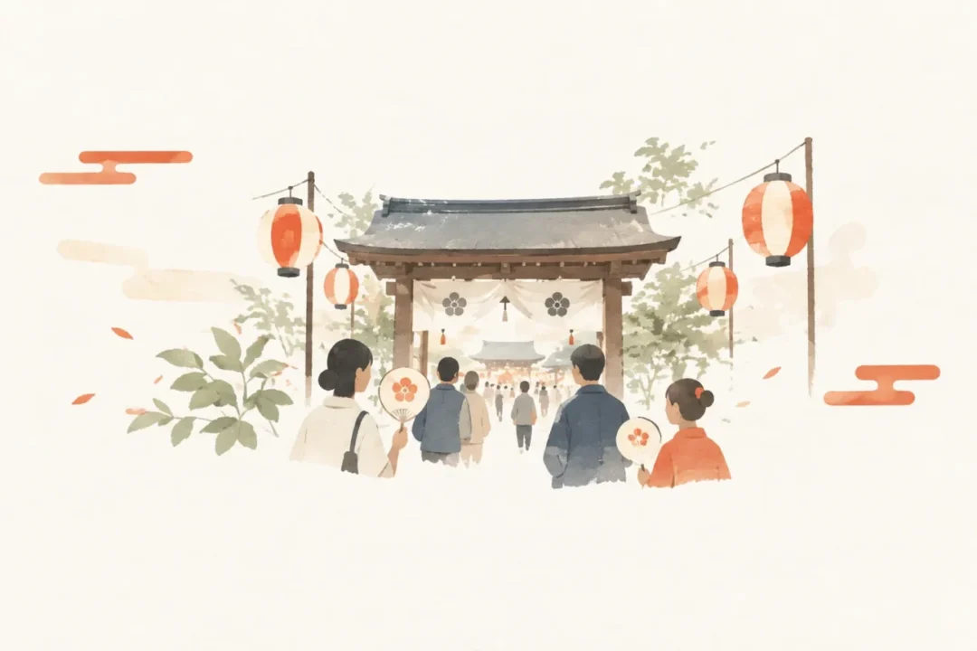 綾部厄除大祭をテーマにした祭りのイメージ