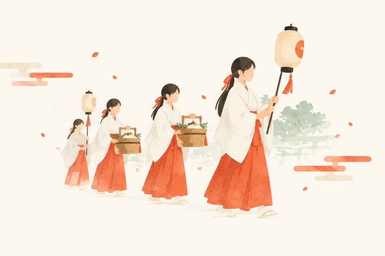 以野里一夜官女祭为主题的祭典意象