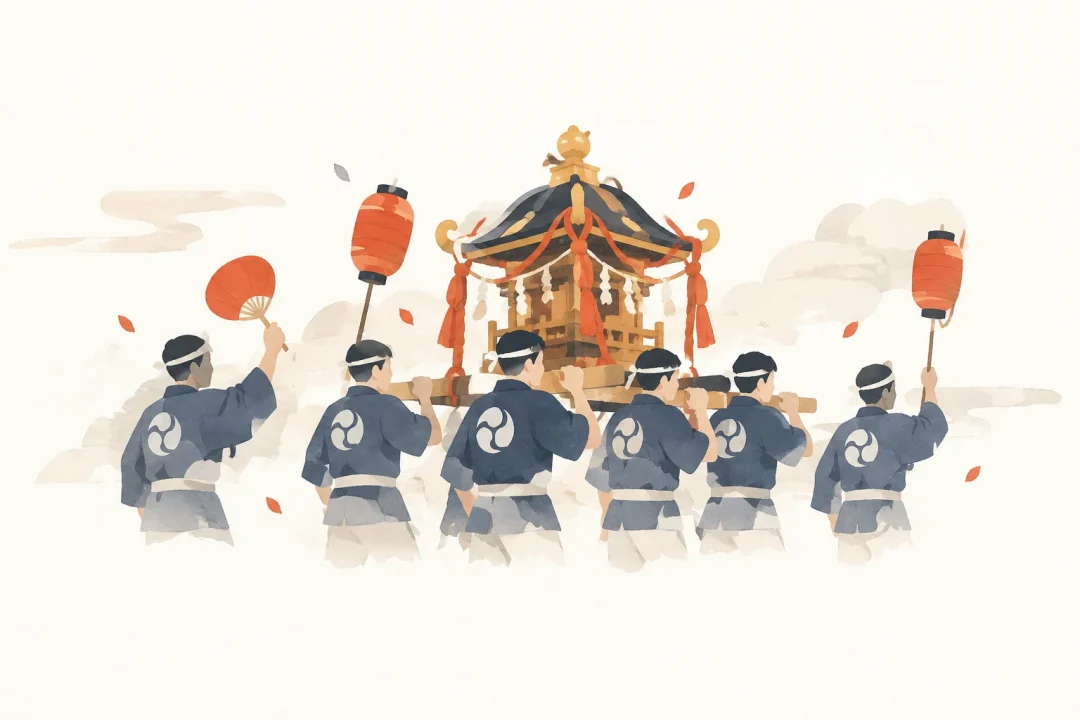 国恩祭をテーマにした祭りのイメージ