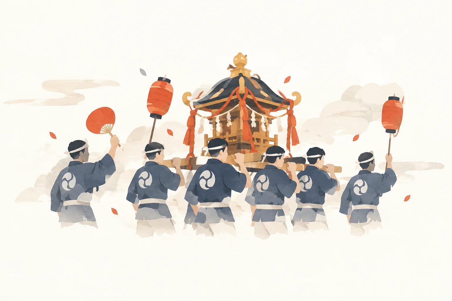 国恩祭をテーマにした祭りのイメージ