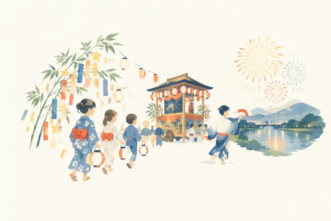 大東七夕祭をテーマにした祭りのイメージ