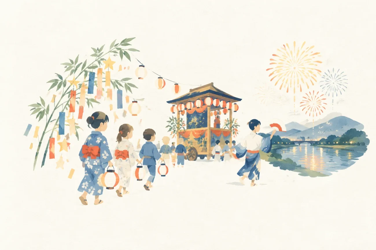大東七夕祭をテーマにした祭りのイメージ