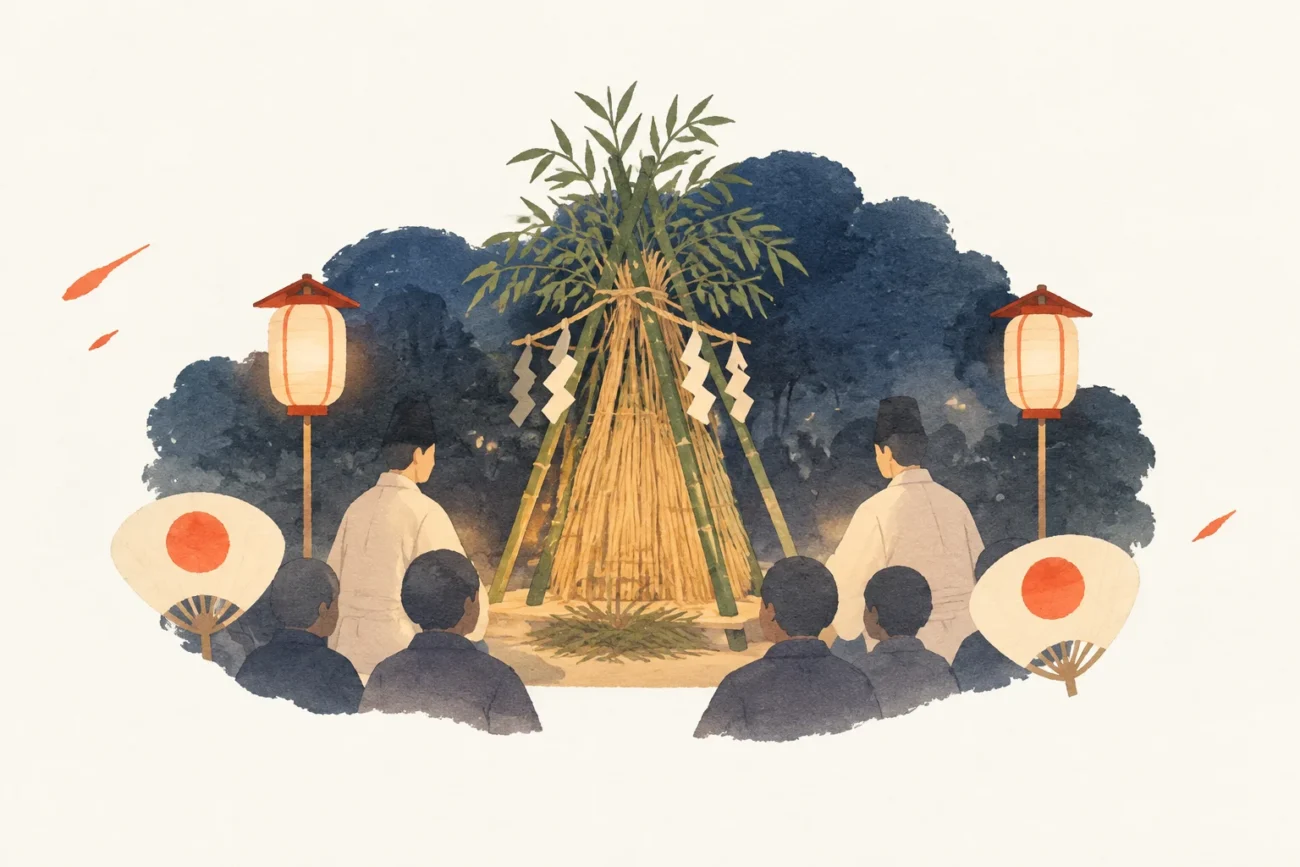 おわけ祭りをテーマにした祭りのイメージ