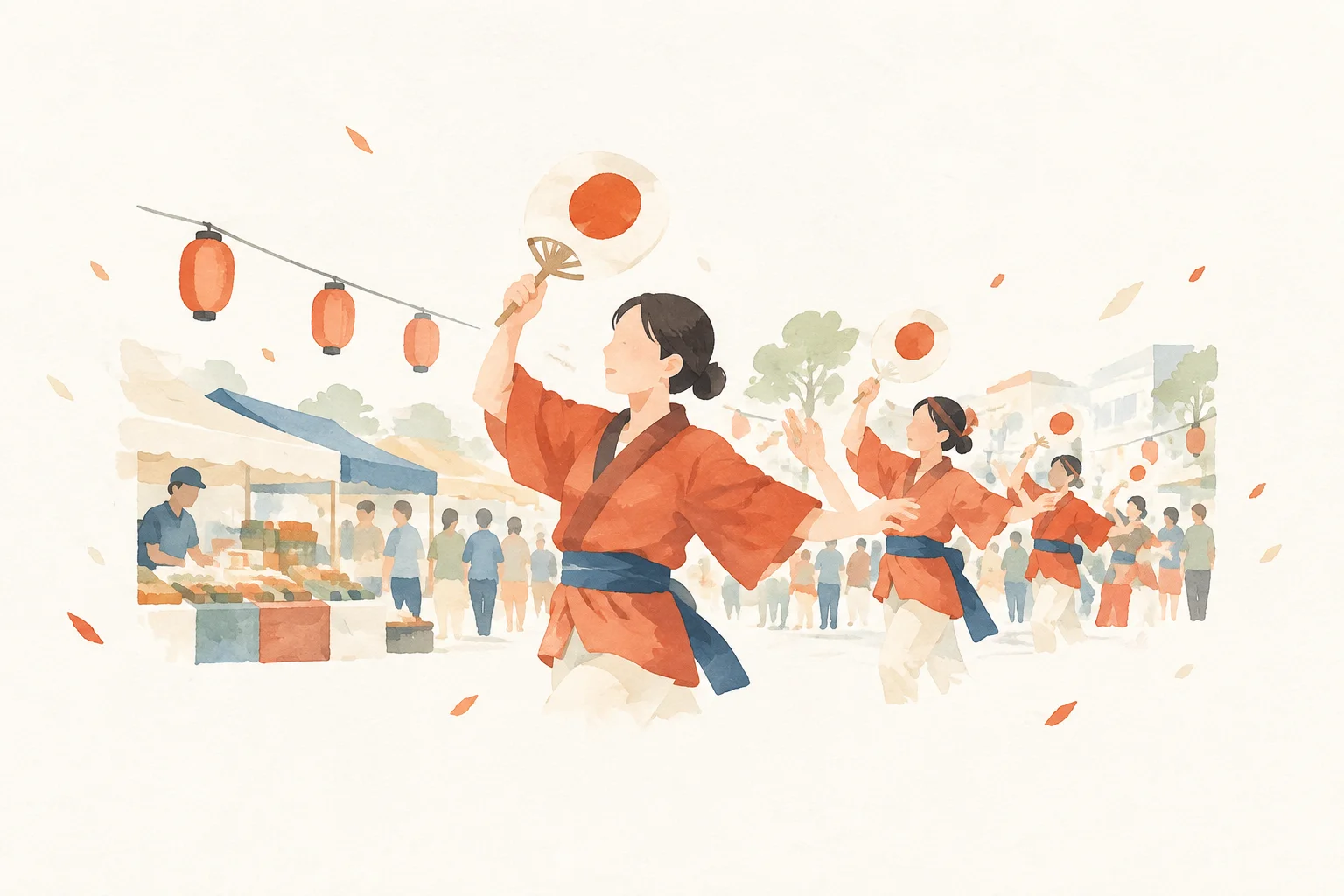 三木さんさんまつりをテーマにした祭りのイメージ