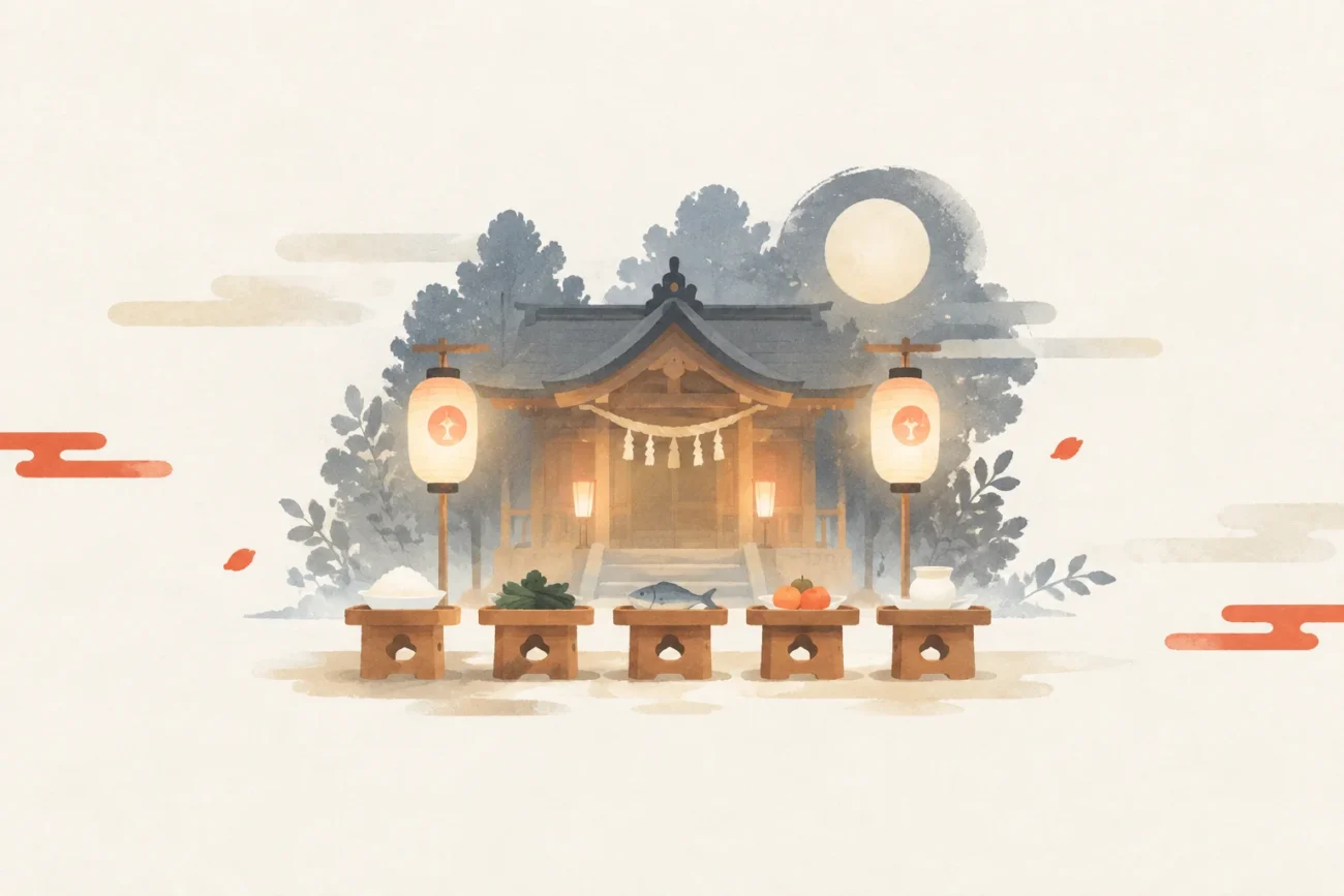 Illustration of the Otani Shrine Traditional Festival