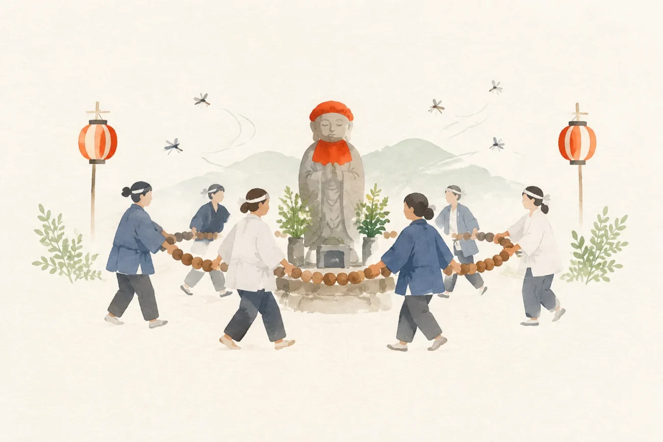 An image inspired by the Tosayama Jizo Festival