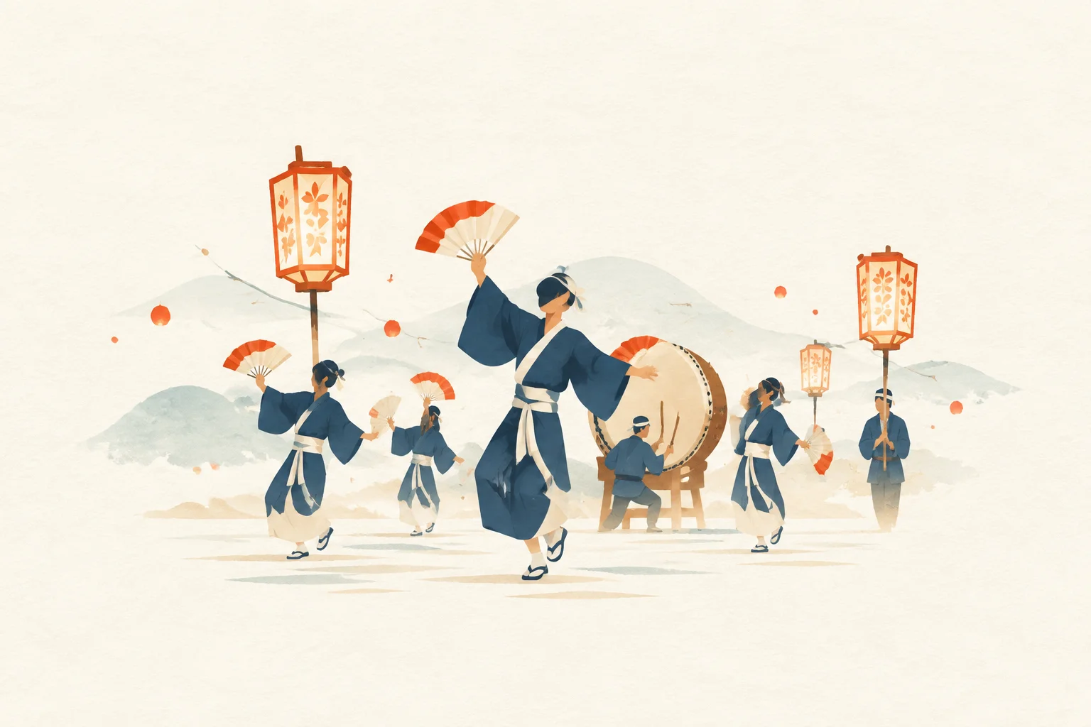 A festival image themed around the Totsukawa no Odori