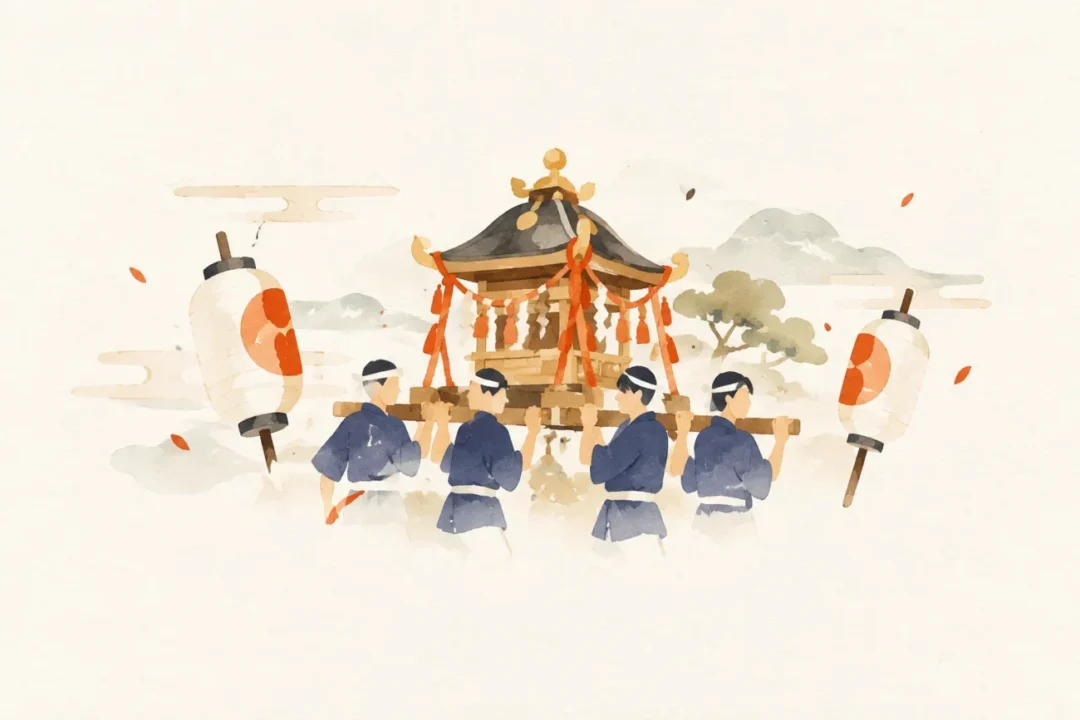 以岡天滿宮祭禮活動為主題的祭典意象