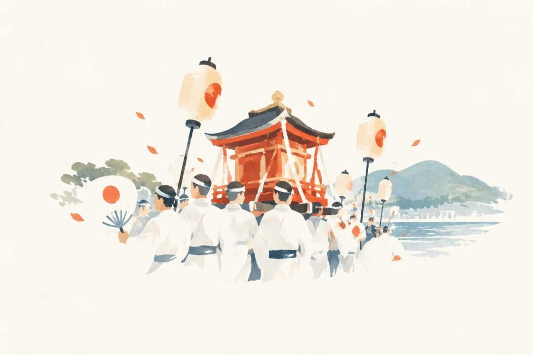 熊野速玉祭をテーマにした祭りのイメージ
