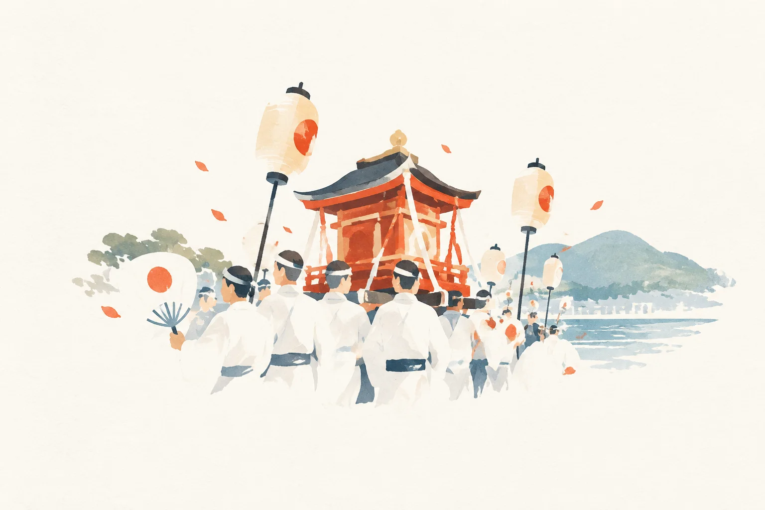 熊野速玉祭をテーマにした祭りのイメージ