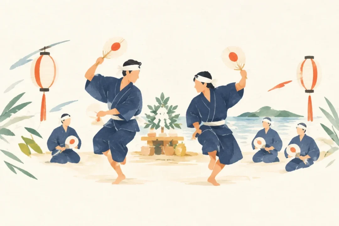 佐良浜ミャークヅツをテーマにした祭りのイメージ