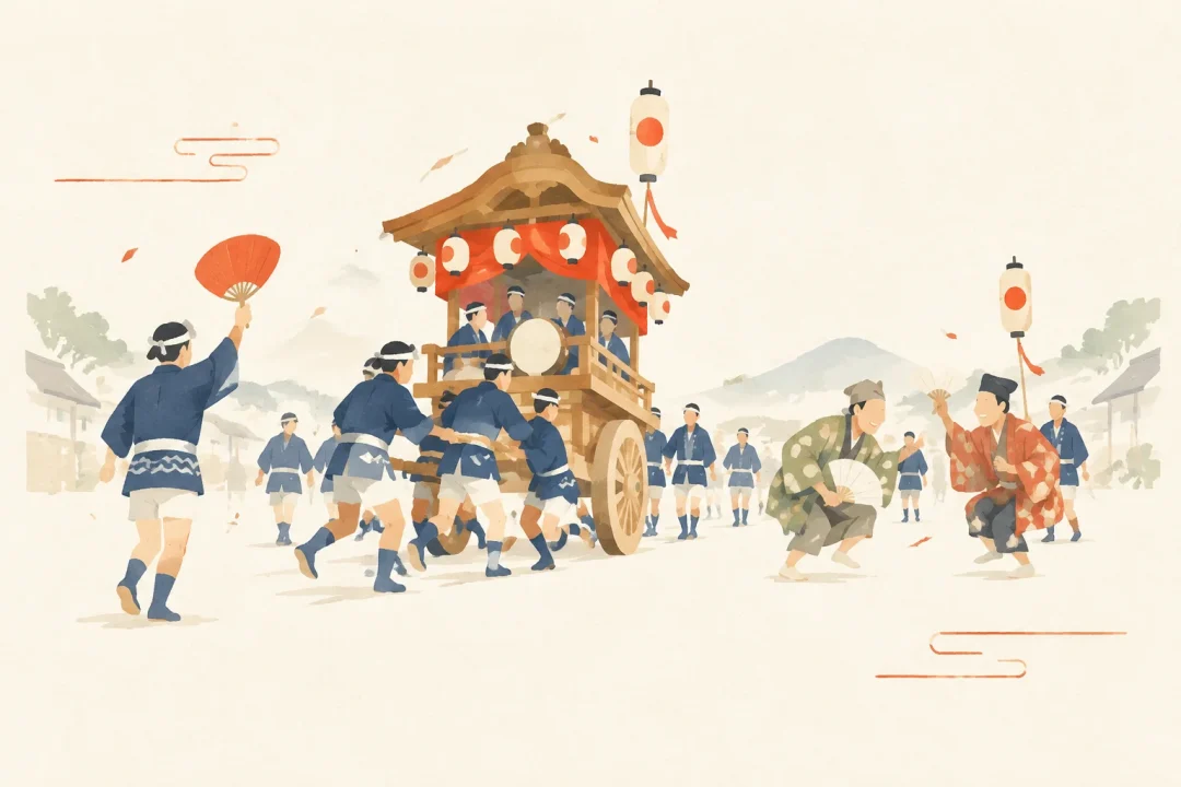 甲山廿日えびすをテーマにした祭りのイメージ