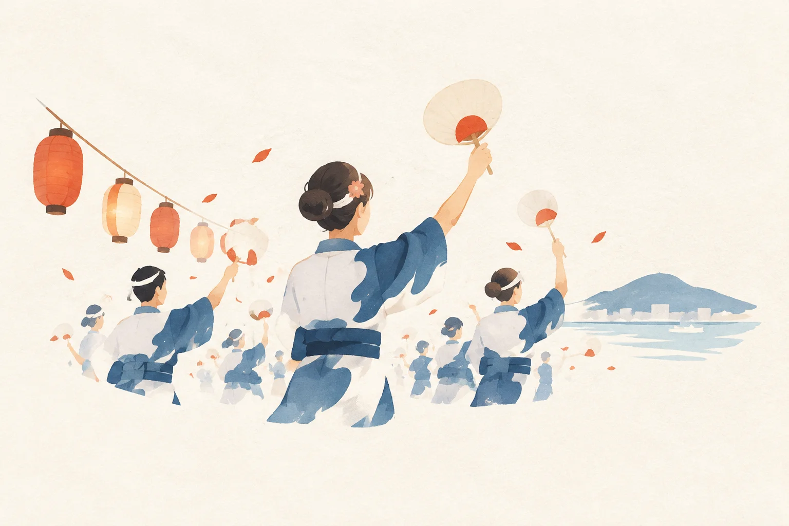 さぬき高松まつりをテーマにした祭りのイメージ