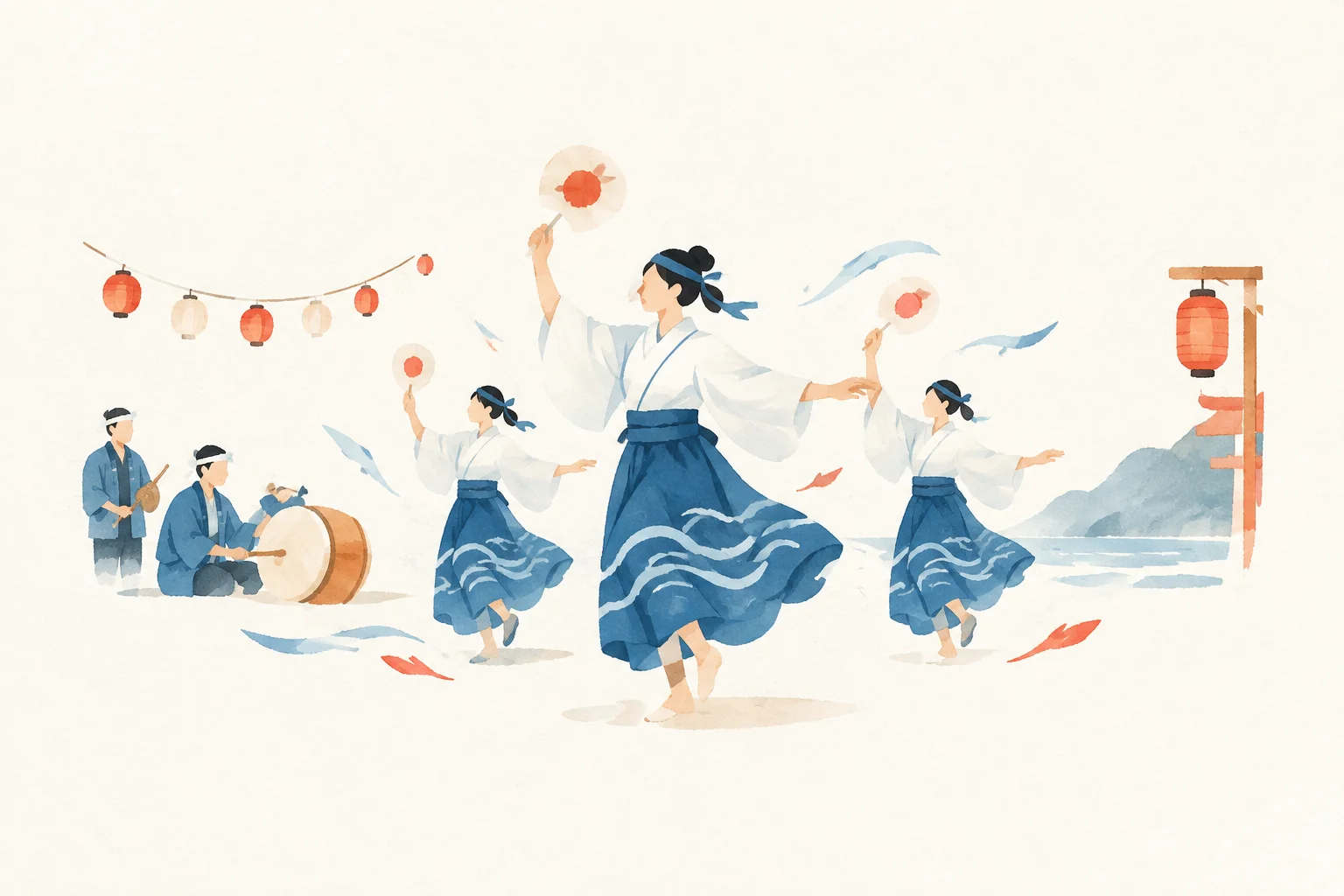 シットロト踊りをテーマにした祭りのイメージ