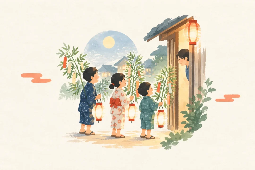 起きよ祭りをテーマにした祭りのイメージ