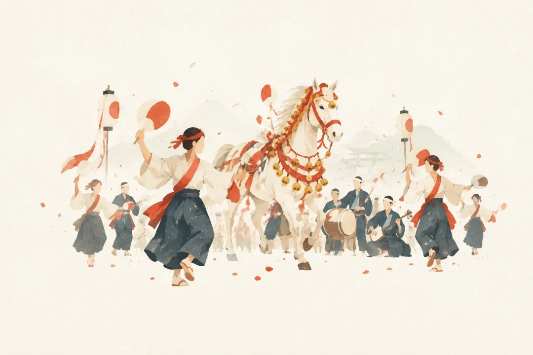 初午祭 (鹿児島神宮)をテーマにした祭りのイメージ