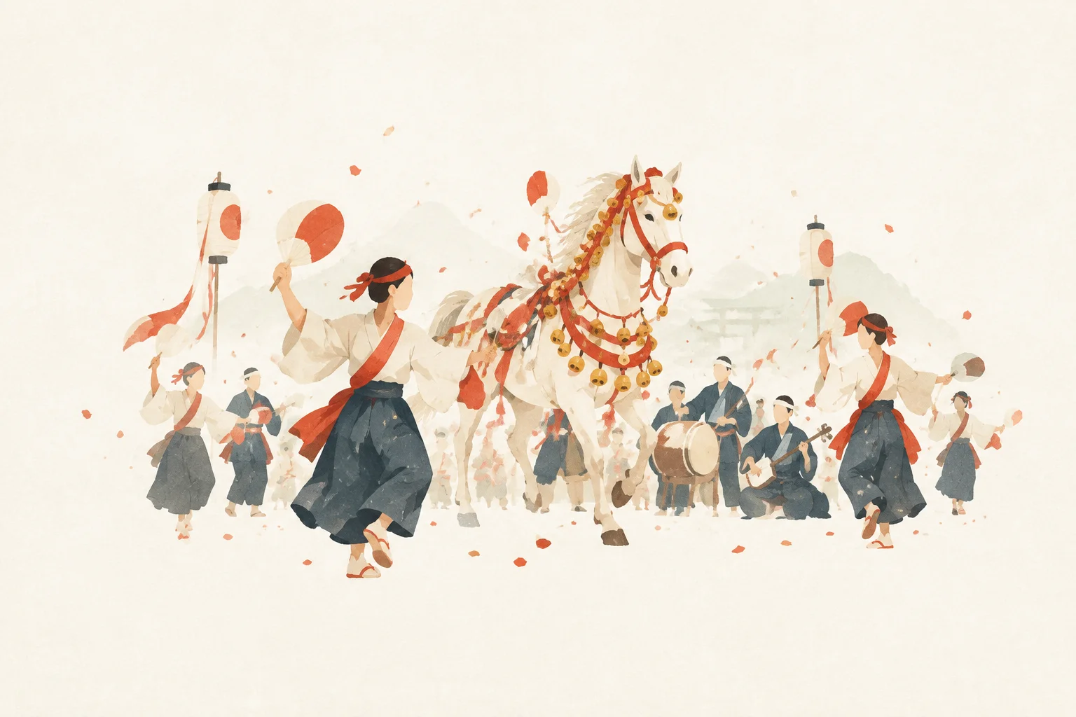 初午祭 (鹿児島神宮)をテーマにした祭りのイメージ