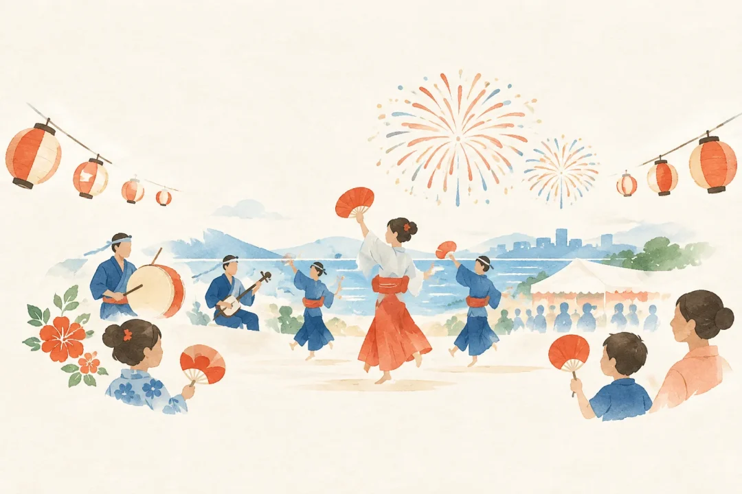 浦添てだこまつりをテーマにした祭りのイメージ