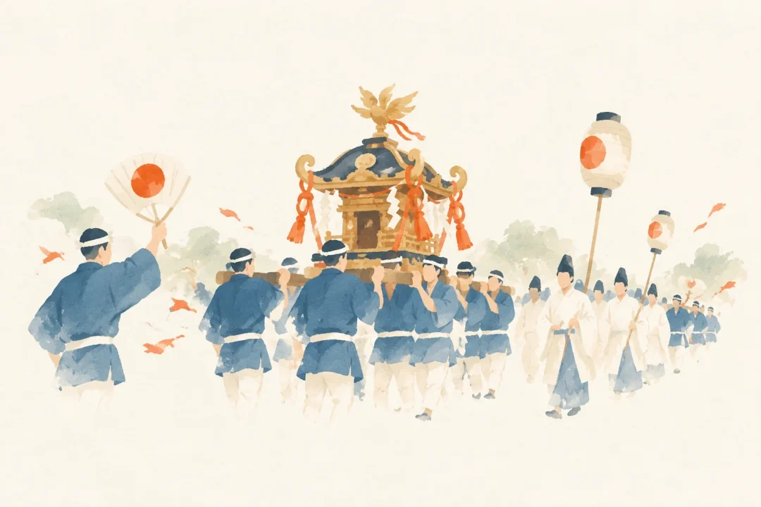 仙台祭をテーマにした祭りのイメージ