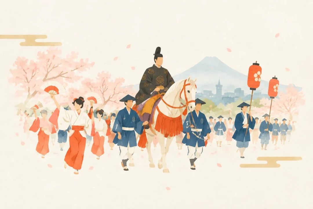 静岡まつりをテーマにした祭りのイメージ