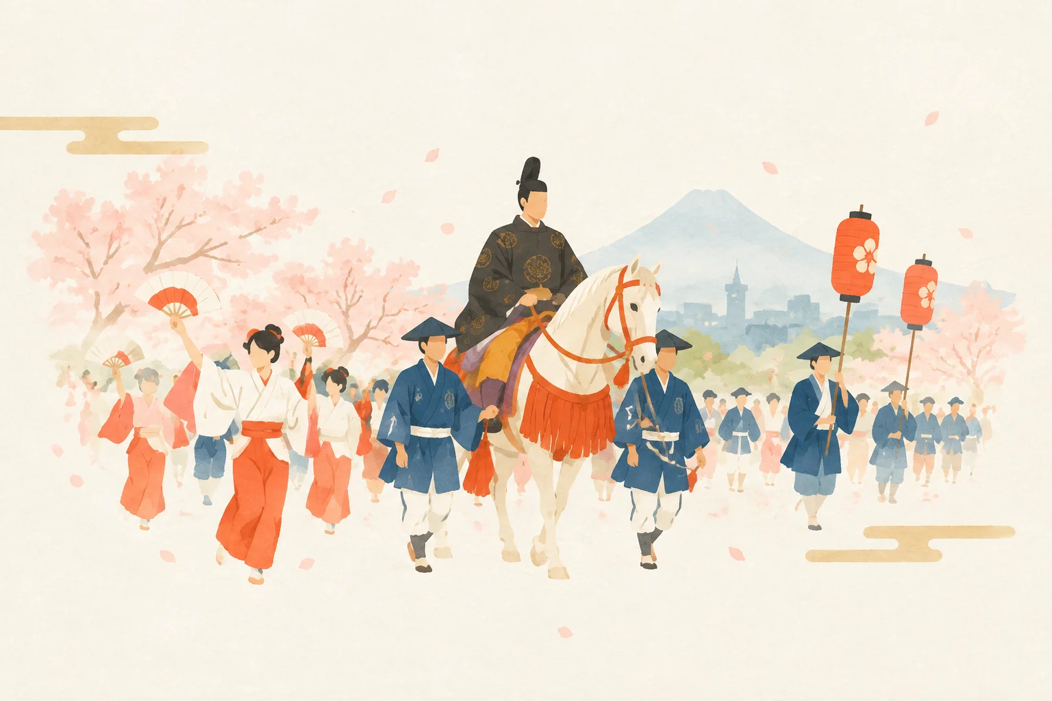 静岡まつりをテーマにした祭りのイメージ