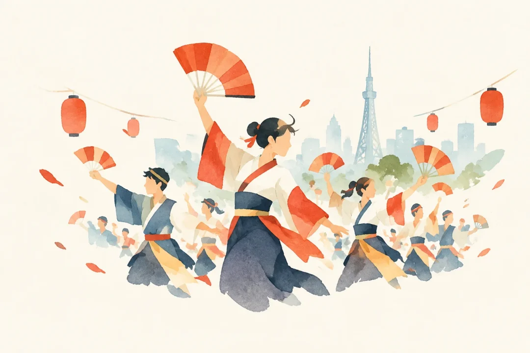 にっぽんど真ん中祭りをテーマにした祭りのイメージ
