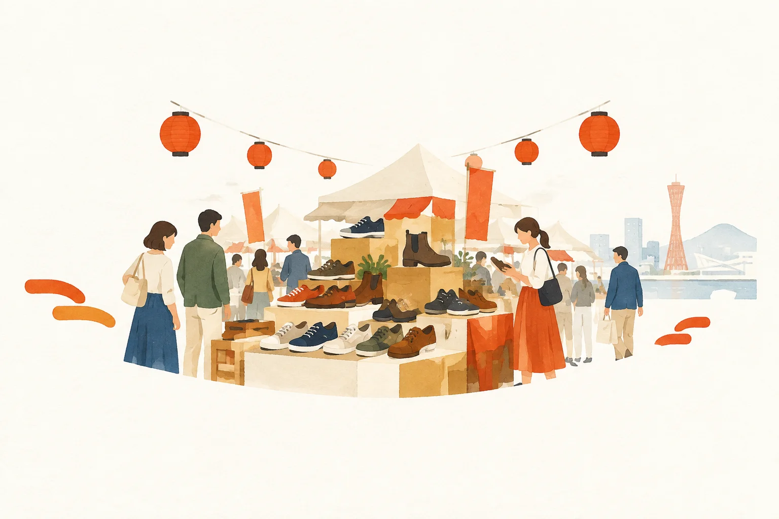 Illustration themed around the Kutsukko Festival