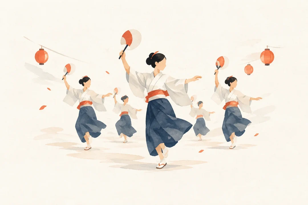 大宮踊をテーマにした祭りのイメージ