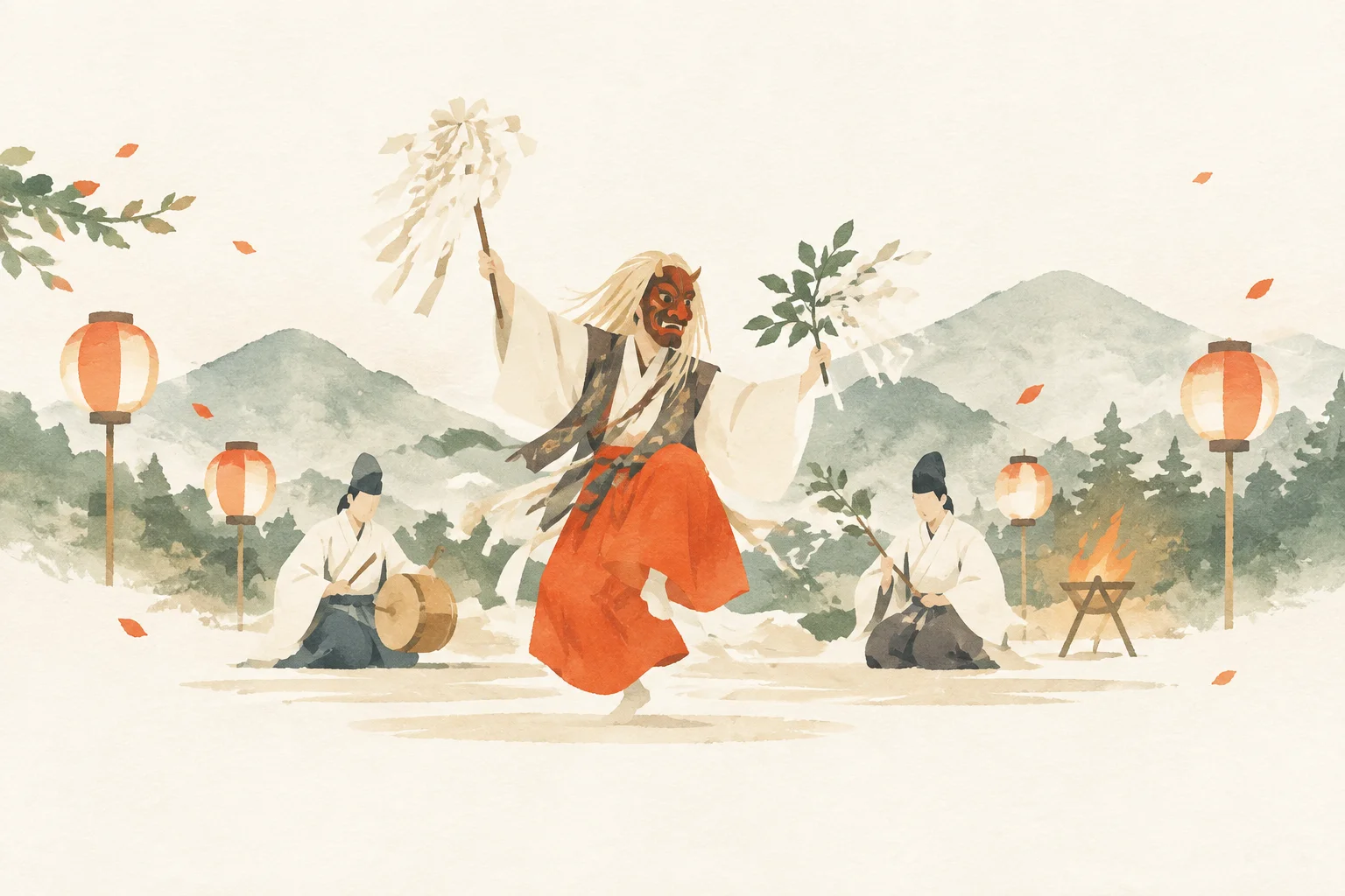 以米良神樂為主題的祭典意象