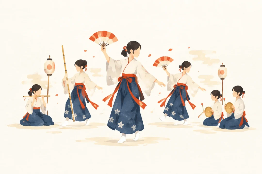 南須釜の念仏踊をテーマにした祭りのイメージ