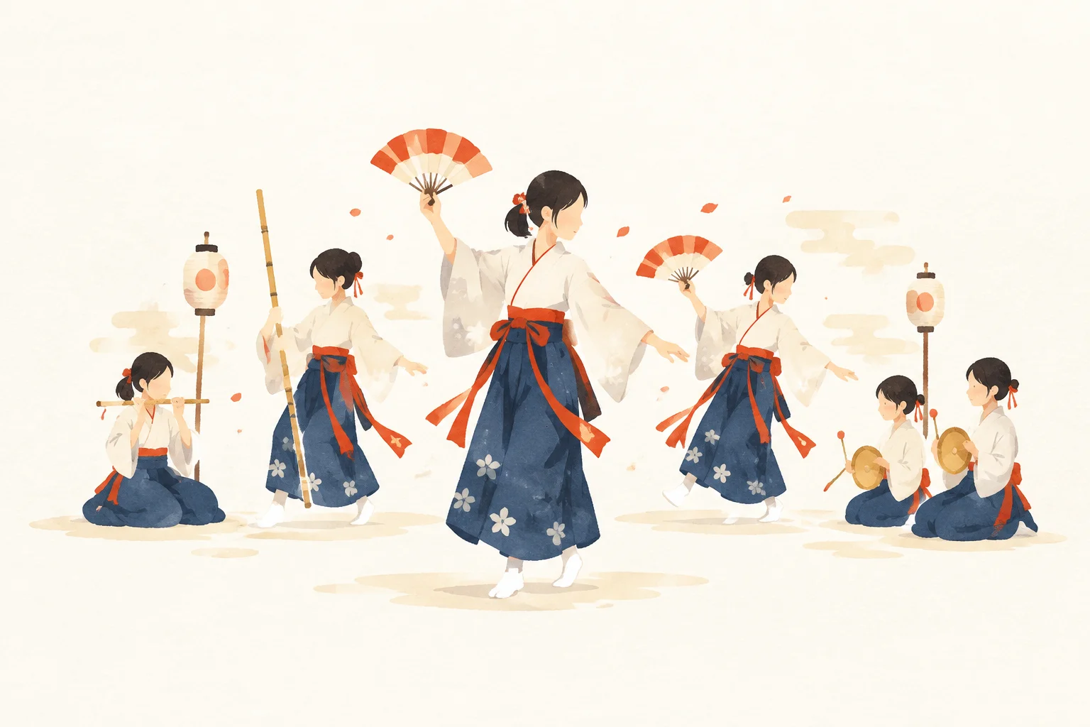南須釜の念仏踊をテーマにした祭りのイメージ