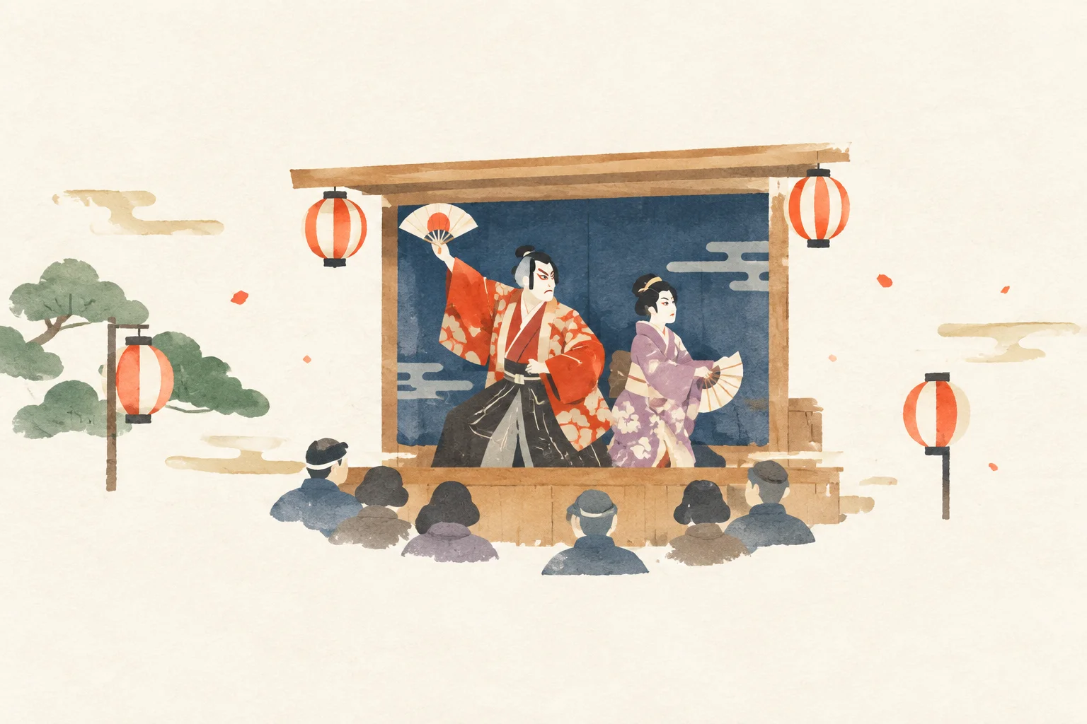 黒森歌舞伎をテーマにした祭りのイメージ