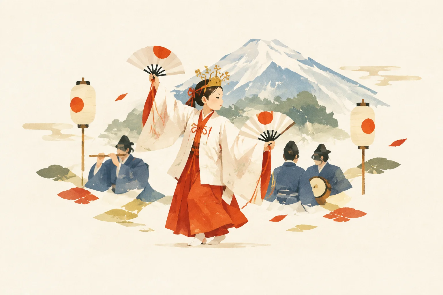 蕨岡延年をテーマにした祭りのイメージ