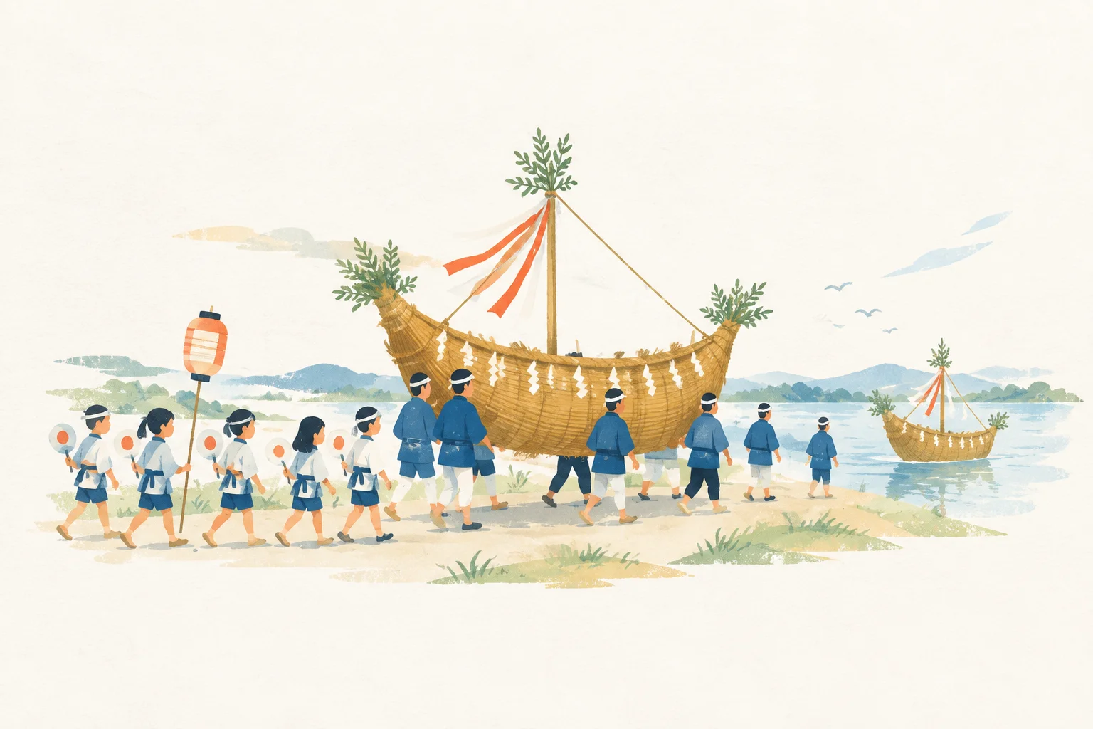 Festival-themed image of Goryo Suijin Festival