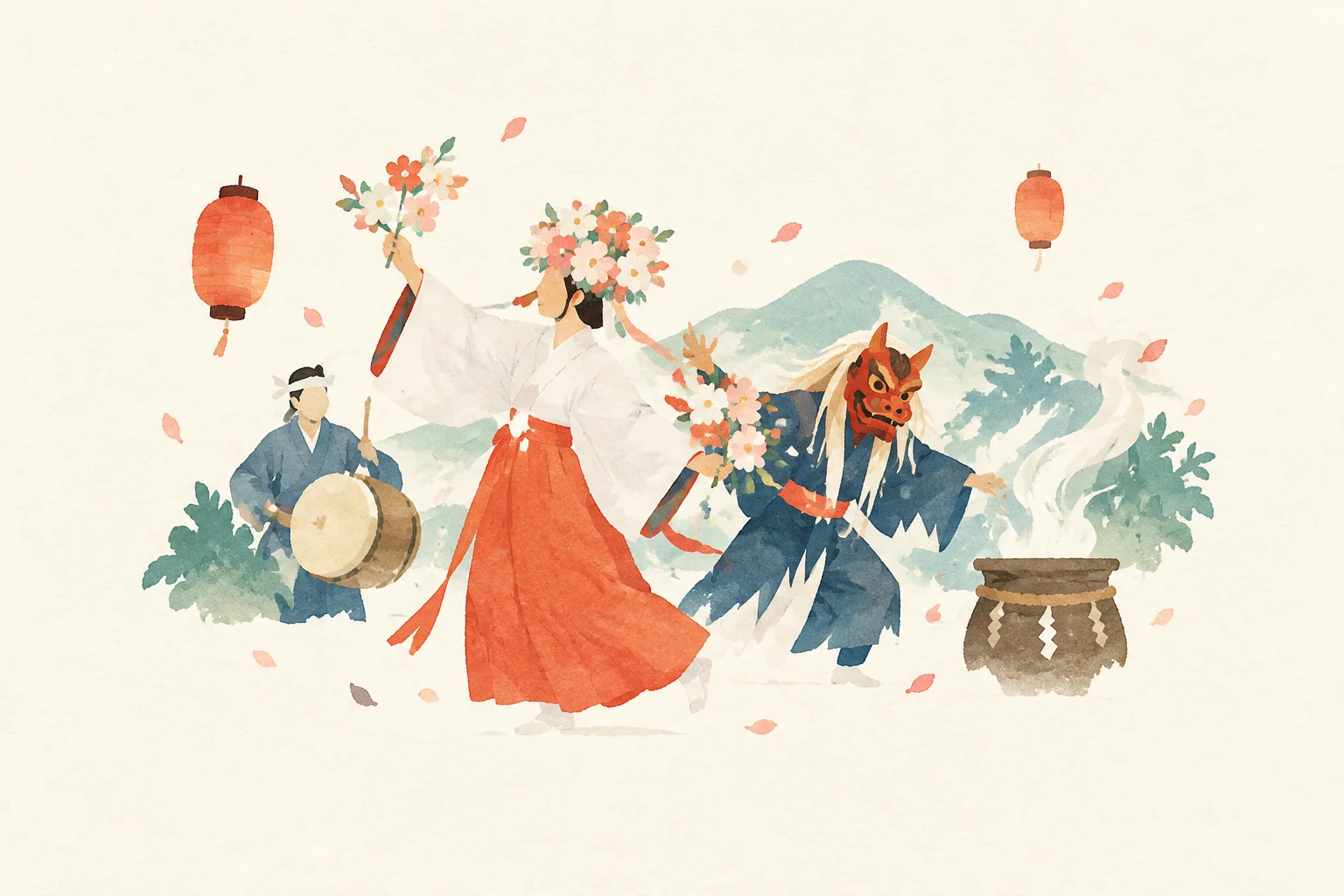 以花祭艺能为主题的祭典图片