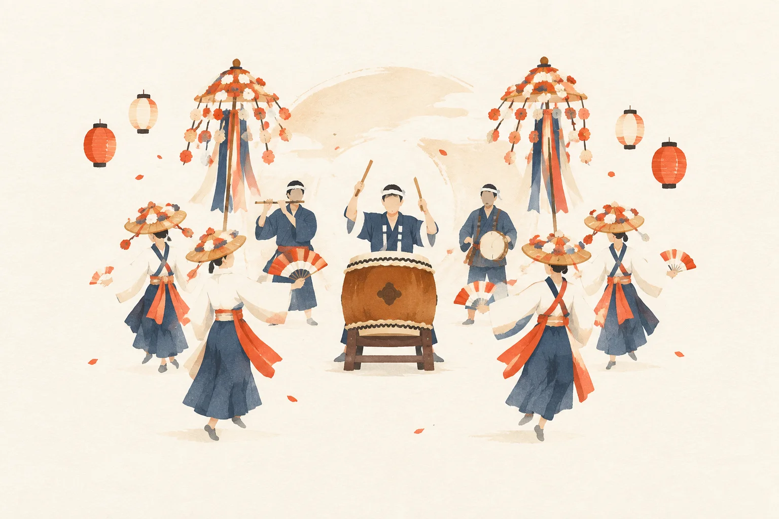 Festival image themed around Omura no Suko Odori