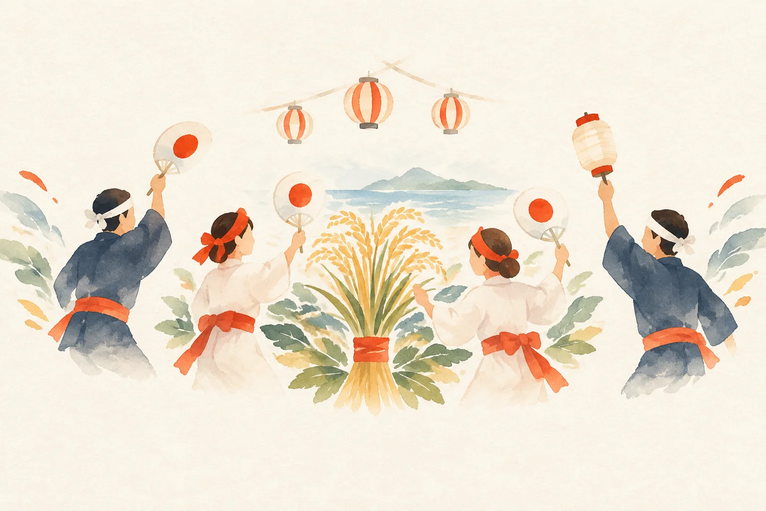 以石垣岛四村普里（丰年祭）为主题的祭典图片
